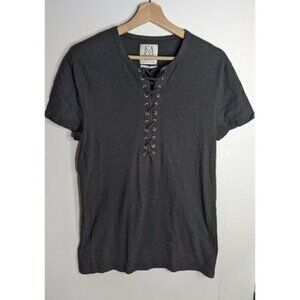 [Revolve] Zoe Karssen | Black Lace-up Tee